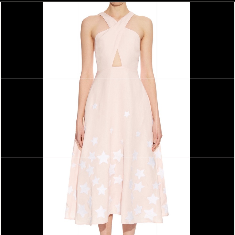 Mara Hoffman Embroidered Crossed Front Dress
